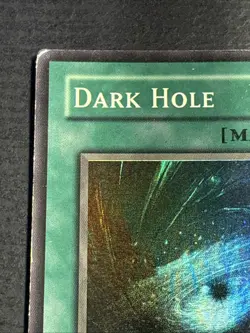 Dark Hole 1st Edition LOB-052 WAVY Foil Super Rare Vintage Yu-Gi-Oh Card HP - Image 2