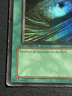 Dark Hole 1st Edition LOB-052 WAVY Foil Super Rare Vintage Yu-Gi-Oh Card HP - Image 5