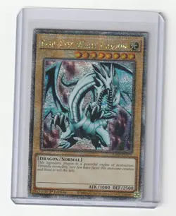 Yugioh RA03-EN079 Blue-Eyes White Dragon - Quarter Century Secret Rare 1st Ed - Image 1