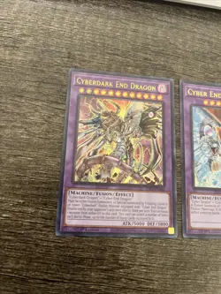 Yugioh Cyber End Dragon Cyberdark End Dragon Misprint Set SDCS-EN041 EN044 - Image 2