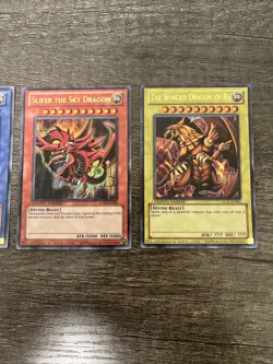 Yugioh! Dragon of Ra, Obelisk, Slifer LC01 3-Card Egyptian God Set Ultra NM - Image 3