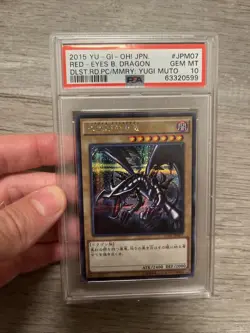 2015 Yugioh Red Eyes Black Dragon Japanese Secret 15AX-JPM07 PSA 10 Gem Mint - Image 1