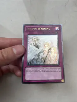 1st Edition Solemn Warning Ultimate Rare DREV-EN077 Yugioh - Image 2