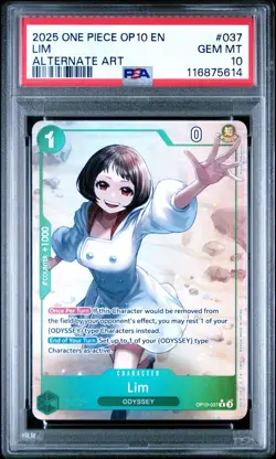 TCG CARDS: ONE PIECE- ROYAL BLOOD (ENGLISH) LIM OP10 #037 ALTERNATE ART PSA 10 - Image 1