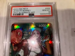2025 One Piece TCG JEWELRY BONNEY Alt Art PSA 10 English OP07-026 - Image 2