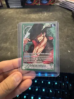 ONE PIECE The Azure Sea's Seven DRACULE MIHAWK LEADER ALT ART OP14-020 ENGLISH - Image 1