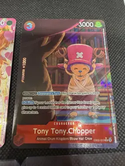 One Piece Card Lot Of 6 ENGLISH Tony Tony Chopper EB02-003 SR’s & More - Image 3