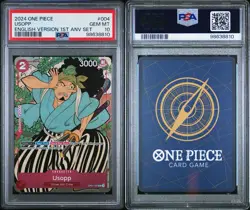 Usopp (English Version 1st Anniversary Set) OP01-004 One Piece Promo PSA 10 - Image 3