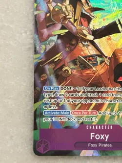 Foxy Alt Art EB04-036 OP14 Azure Sea Seven - One Piece TCG ENGLISH OP14 - Image 5