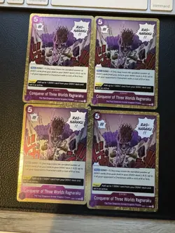 EB01-039 Conquerer of Three Worlds Ragnaraku Rare One Piece X4 Playset - Image 1