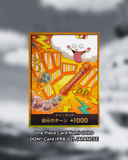 DON !! Card [Gold Frame] (Nami / Zeus) ONE PIECE Card The Best Vol.2 - Japanese - Image 1