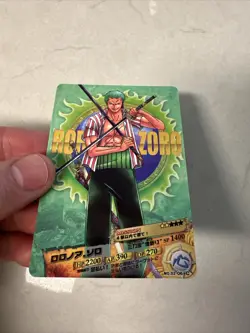 Roronoa Zoro No.02-06 ONE PIECE AR Carddass Card TCG Japanese 2011 - Image 2