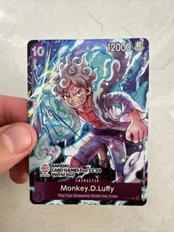 ONE PIECE CARD GAME MONKEY.D.LUFFY P-041 BANDAI CARD GAMES FEST 23-24 ENGLISH - Image 1