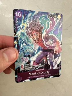 ONE PIECE CARD GAME MONKEY.D.LUFFY P-041 BANDAI CARD GAMES FEST 23-24 ENGLISH - Image 2