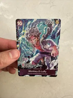 ONE PIECE CARD GAME MONKEY.D.LUFFY P-041 BANDAI CARD GAMES FEST 23-24 ENGLISH - Image 5