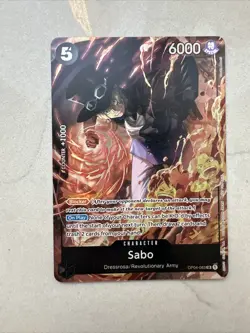 One Piece (OP-04) Sealed Battle 2023 Vol. 1 WINNER SABO OP04-083 SR ALT - Image 1