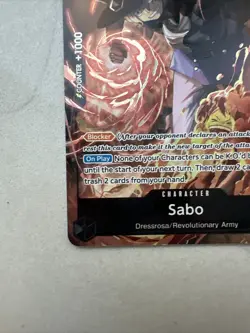 One Piece (OP-04) Sealed Battle 2023 Vol. 1 WINNER SABO OP04-083 SR ALT - Image 4