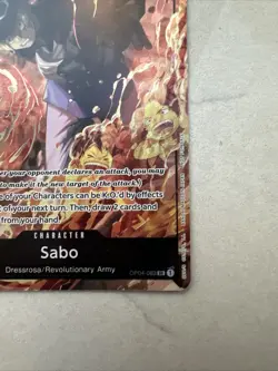 One Piece (OP-04) Sealed Battle 2023 Vol. 1 WINNER SABO OP04-083 SR ALT - Image 5