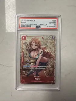 PSA 10 Nami Championship 2023 CS Celebration Pack ST01-007 OnePiece English Card - Image 1