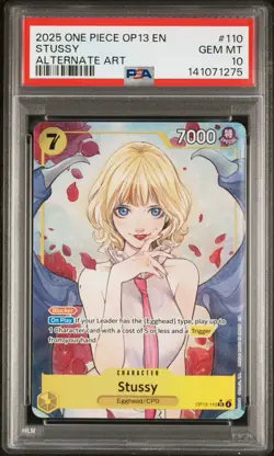 2025 ONE PIECE OP13-CARRYING ON HIS WILL #110 STUSSY ALTERNATE ART - Image 1