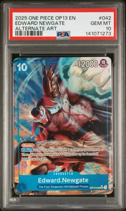 2025 ONE PIECE OP13-CARRYING ON HIS WILL #042 EDWARD NEWGATE ALTERNATE ART - Image 1