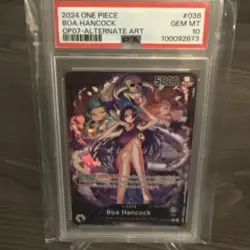 2024 One Piece OP07 One Piece 500 Years In The Future Boa Hancock Alt Art PSA 10 - Image 1