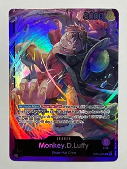 Monkey.D.Luffy ST18 OP05-060 Leader PURPLE Starter Deck Foil - Image 2