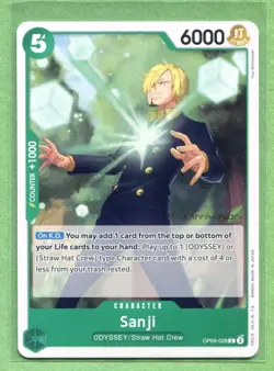 Sanji OP09-028 One Piece 2nd Anniversary Pre-Release Tournament 2024 - Image 1