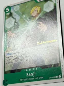 Sanji OP09-028 One Piece 2nd Anniversary Pre-Release Tournament 2024 - Image 4