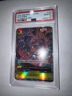 2024 One Piece #107 Nico Robin PSA 10 Alternate Alt Art OP09-107 Emperors World - Image 3