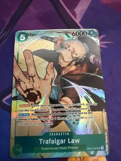 One Piece TCG English OP01-047 Trafalgar Law Alt Art Parallel Romance Dawn - Image 1