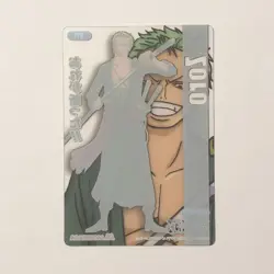 Y092 Roronoza Zoro Japanese One Piece x Morinaga Clear Card - Image 2