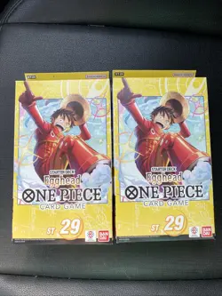 (2) One Piece Egghead Starter Deck [ST29] New Sealed In Hand Lot Of 2 - Image 1