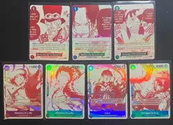One Piece OP13 - 3rd Anniversary Treasure Campaign Promo Card Set (7 Cards) - Image 1