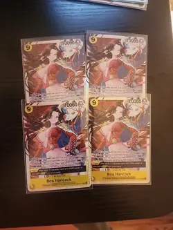 One Piece TCG 4x Boa Hancock - OP14-112 Playset The Azure Sea's Seven Foil MINT - Image 1