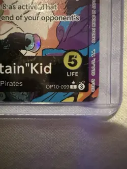 One Piece TCG: Eustass "Captain" Kid Leader Alt Art OP10-099 - Image 3