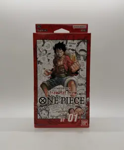 One Piece TCG Factory Sealed Starter Deck ST-01 Straw Hat Crew English Edition - Image 1