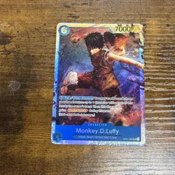 • Monkey.D.Luffy • OP02-062 SR Paramount War Holo Foil One Piece TCG NM - Image 1