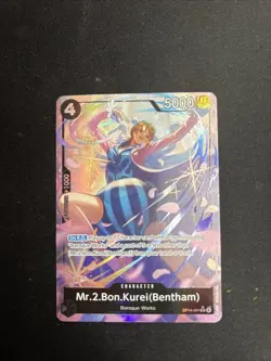 One Piece CCG MR.2.BON.KUREI (Bentham) OP14-091 Alt Art English Near Mint Cond. - Image 1