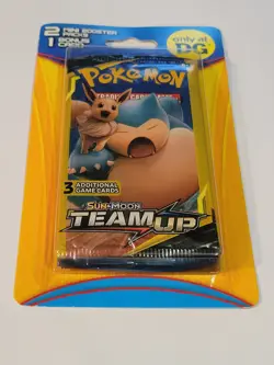 Pokemon Team Up Dollar General 2 Mini Booster Packs + Bonus Card Sun & Moon NEW - Image 3