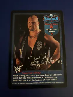 WWE WWF Raw Deal CCG - Stone Cold Steve Austin Promo Card - Image 1