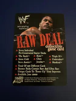 WWE WWF Raw Deal CCG - Stone Cold Steve Austin Promo Card - Image 2