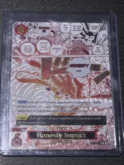 Honesty Impact English OP11-018 R Parallel a Fist of Divine Speed One Piece Card - Image 2