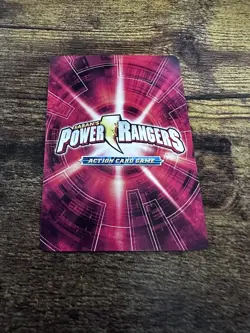 Power Rangers Action Card Game ACG Silver Space Ranger 4-087 Card Zhane NM Foil - Image 2