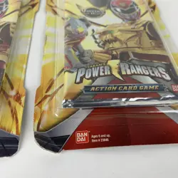 Lot Of 2 Power Rangers Action Card Game Universe of Hope Booster Packs New - Image 2
