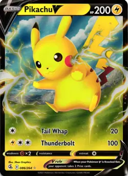 Pokemon Pikachu V SWSH143 Promo Holo SWSH: Sword & Shield English TCG Card - Image 1