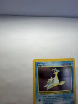 Pokemon TCG Lapras Fossil Holo Unlimited Rare Card 10/62 Vintage - Image 5