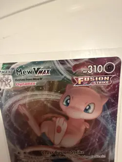 Pokemon TCG Mew VMAX 114/264 Fusion Strike Holo Card Raw - Image 2