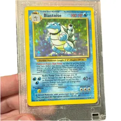 Pokemon TCG Base Set Blastoise Holo 2/102 Wizards of the Coast 1999 Card - Image 2