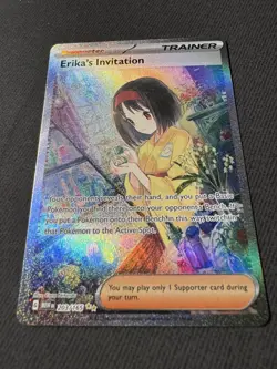 Pokemon Card - Erika's Invitation Scarlet & Violet 151 203/165 Holo SIR - Image 1